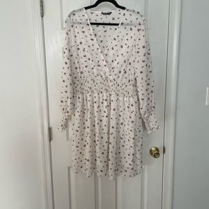 Shein white floral dress